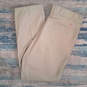Dickies 874 Flex Mens Size 40x30 Tan Original Fit Uniform Work Pants Khaki